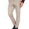 Pantalón de Vestir Stretch Color Caki Slim Fit Para Hombre